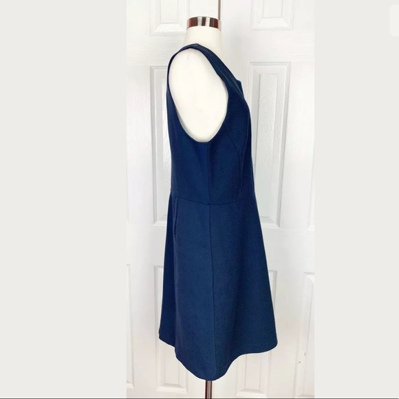 J,Crew Woman’s Mesh Wrap Dress In Navy Blu… - Picture 6 of 8